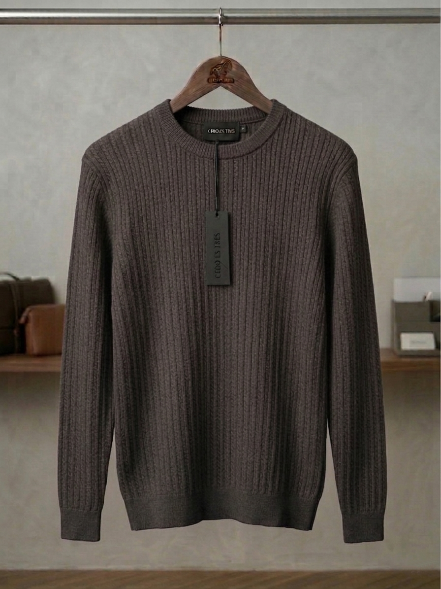 5246GT - SWEATER IRISH GRIS TOPO